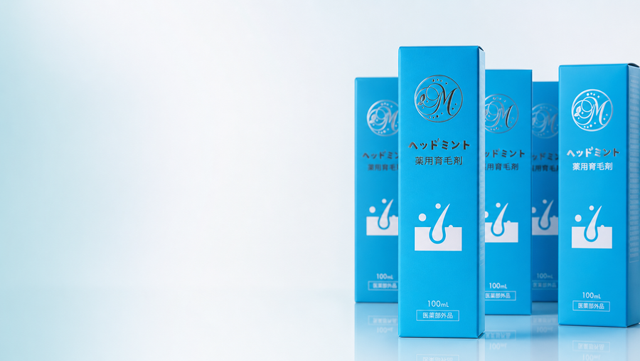 ヘッドミント 薬用育毛剤のパッケージ